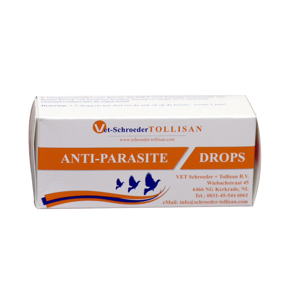 Anti-Parasite Drops for Racing Pigeons منتج فعال ضد الحشرات قطرة واحدة لسنة كاملة